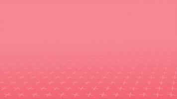 Red color simple 3d space with plus pattern geometrical minimal looped background video