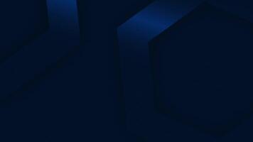 Royal blue color hexagonal shapes rotating futuristic dark premium loop able background video