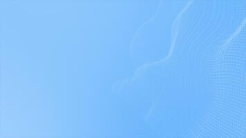 Royal blue color wavy pattern particles clean minimal background for presentation video