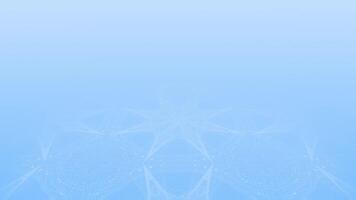Royal blue color 3d empty space with kaleidoscopic pattern floor geometrical clean background video