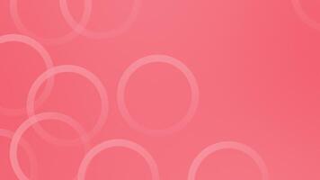 Red color multiple circular shapes complex design abstract geometrical loop able background video