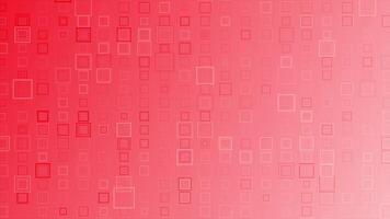 red color multiple squares shapes geometrical complex and elegant background video