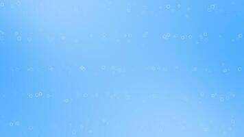 Royal blue color bubbles particles moving in line simple and classy background video