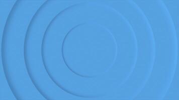 Royal blue color rotating 3d circular disk beautiful abstract design geometrical background video