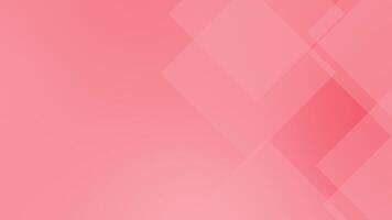 Red color square geometrical shapes simple and elegant loop able background video