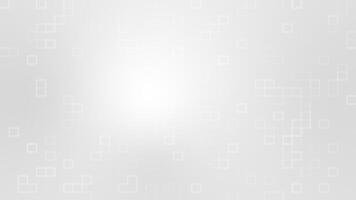 White hi-tech technology square box pattern minimal geometrical futuristic loop able background video