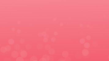 Red color flora pattern floating upwards simple geometrical minimal background video
