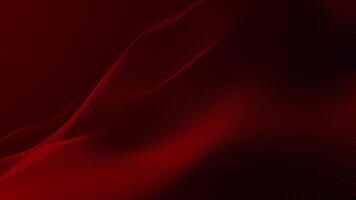 vermelho cor oi-tech partículas lentamente comovente dentro ciberespaço formando futurista onda padronizar abstrato tecnologia fundo video