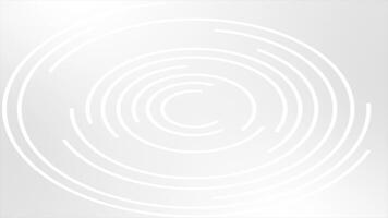White color rotating circular pattern modern design loop able geometrical background video
