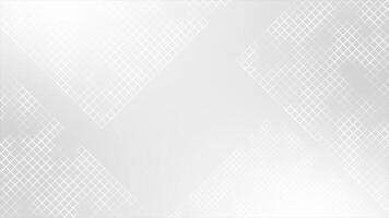 White color grid design box pattern abstract geometrical loop able futuristic background video