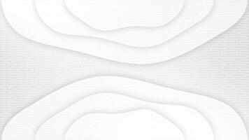 White color simple and elegant wavy pattern minimal background video
