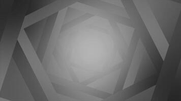 White color rotating multiple square shapes geometrical futuristic dark background video
