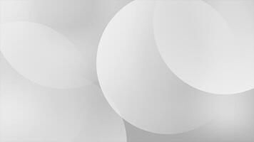 White color multiple circular shapes simple and elegant futuristic geometrical background video