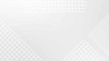 White color grid design box pattern abstract geometrical loop able futuristic background video