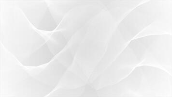 White color hi-tech wavy pattern particles forming mesh design futuristic geometrical loop able background video