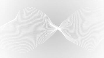 White color abstract wavy pattern futuristic flowing particles abstract geometrical loop able background video