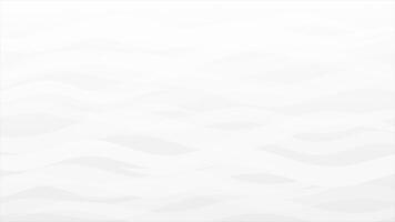 White color abstract design wavy pattern liquid shapes geometrical loop able background video