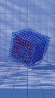 A 3D glass abstract form background, providing a modern and stylish visual element. video