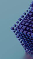 Simplified blockchain depicted through stylized geometric shapes, offering a modern and abstract representation of decentralized technology. video