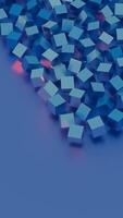 Simplified blockchain depicted through stylized geometric shapes, offering a modern and abstract representation of decentralized technology. video