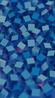 Simplified blockchain depicted through stylized geometric shapes, offering a modern and abstract representation of decentralized technology. video
