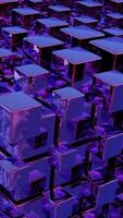 Simplified blockchain depicted through stylized geometric shapes, offering a modern and abstract representation of decentralized technology. video