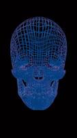 This abstract, colorful intelligence face scanner features a screen that cycles through various glowing colors, portraying a futuristic and vibrant display of technological innovation. video