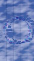A 3D glass abstract form background, providing a modern and stylish visual element. video