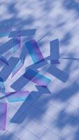 A 3D glass abstract form background, providing a modern and stylish visual element. video