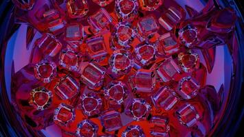 Ruby Resonance A Dazzling Cluster of Crystalline Reflections video