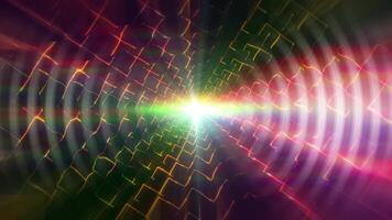 leggero fonte con prismatico distorsione. video