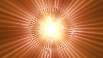 Abstract sun and long rays on a red background. video