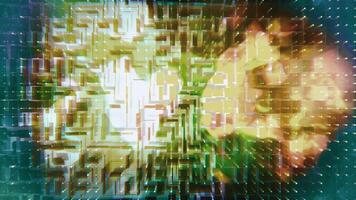 Abstract labyrinth on a colored background. video