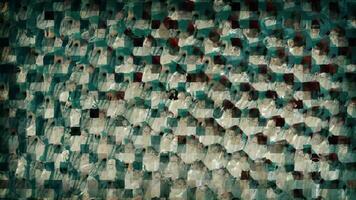 Abstract background in the form of faceted texture video