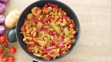 StirFried Chicken with Peppers and Onions is a tasty and nutritious meal option video