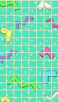 Cute colorful abstract 90s Memphis style with grid texture pattern vertical. video