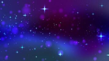 Abstract soft gradient colors background with star and bokeh dust particles. Theme for party concept. video