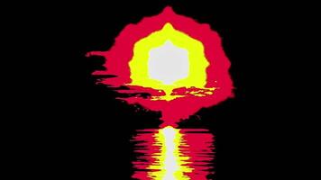Sunbeam Sparkle and Sun Effect Illusion in a Real Ocean Water in the Afternoon Footage. video