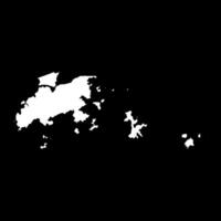 Islands district map, administrative division of Hong Kong. illustration. vector