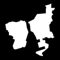Kwai Tsing district map, administrative division of Hong Kong. illustration. vector