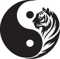 Powerful Tiger Silhouette Line Art Set for Wildlife Design Projects vector
