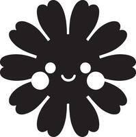 Floral daisy silhouette line art set capturing the playful and creative spirit of floral designs. Perfect for adding a touch of nature to design projects vector