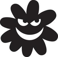 Floral daisy silhouette line art set capturing the playful and creative spirit of floral designs. Perfect for adding a touch of nature to design projects vector