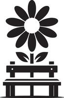 Floral daisy silhouette line art set capturing the playful and creative spirit of floral designs. Perfect for adding a touch of nature to design projects vector