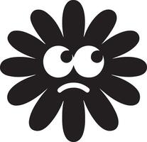 Floral daisy silhouette line art set capturing the playful and creative spirit of floral designs. Perfect for adding a touch of nature to design projects vector