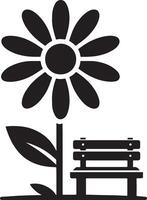 Floral daisy silhouette line art set capturing the playful and creative spirit of floral designs. Perfect for adding a touch of nature to design projects vector