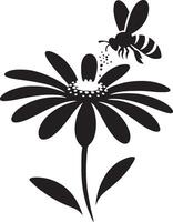 Floral daisy silhouette line art set capturing the playful and creative spirit of floral designs. Perfect for adding a touch of nature to design projects vector