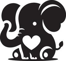 Cute baby elephant set featuring playful and adorable designs with hearts and balloons. Perfect for creative and child-friendly design projects vector