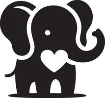 Cute baby elephant set featuring playful and adorable designs with hearts and balloons. Perfect for creative and child-friendly design projects vector