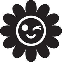 Floral daisy silhouette line art set capturing the playful and creative spirit of floral designs. Perfect for adding a touch of nature to design projects vector